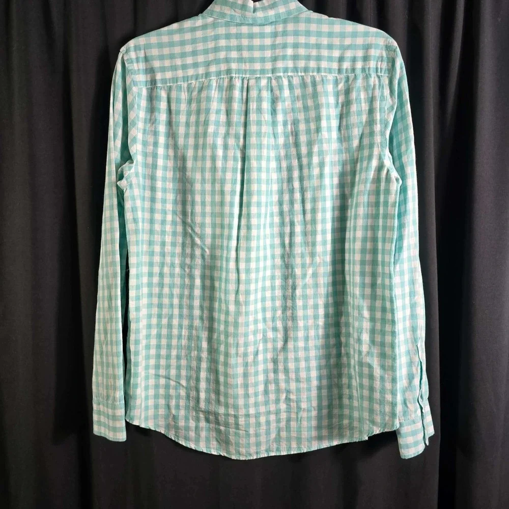 Ralph Lauren Boys XL 18-20 Mint Green Gingham Checkered Button Down Shirt NWT